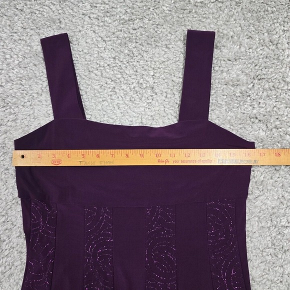 R&M Richards Dress Medium Purple Babydoll Sparkle Y2K Whimsigoth Fairy Feminine - Picture 9 of 12